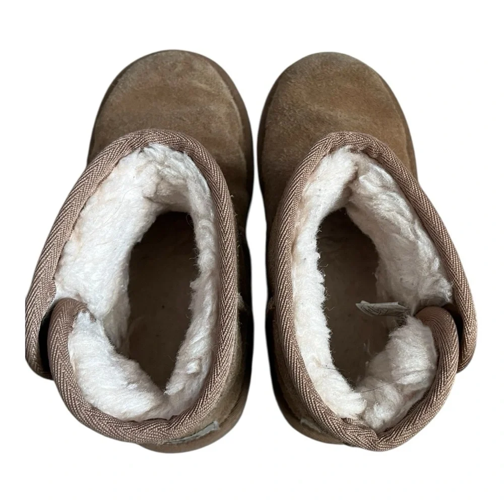 UGG Jona Boots Kids Size 13 | Cognac Leather Wool‎ Lined